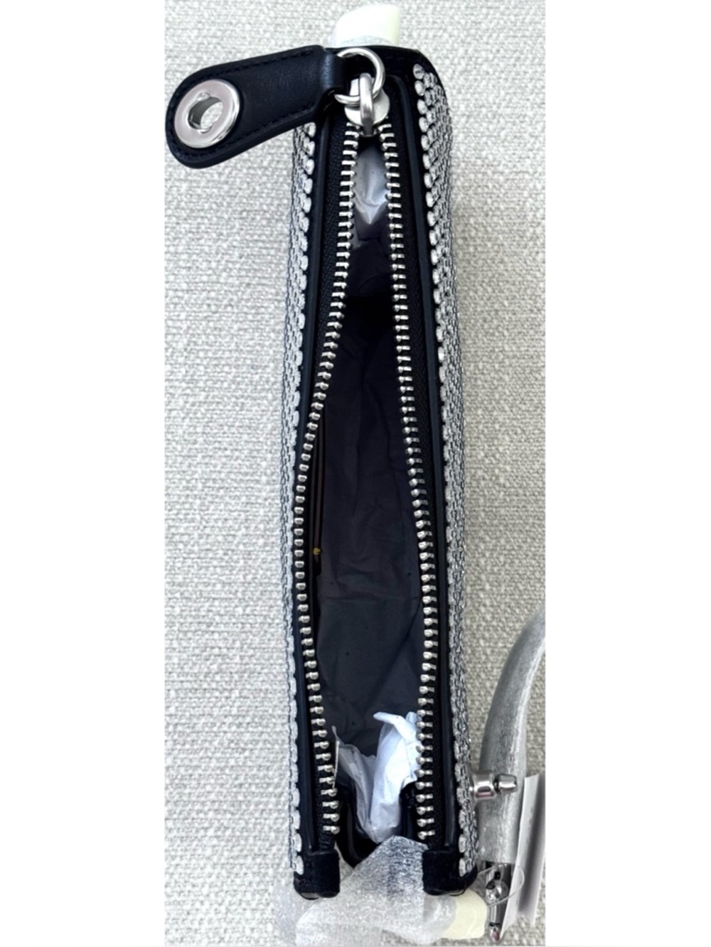 COACH Penn Shoulder Bag With Crystal, BLACK - Picture 9 of 15